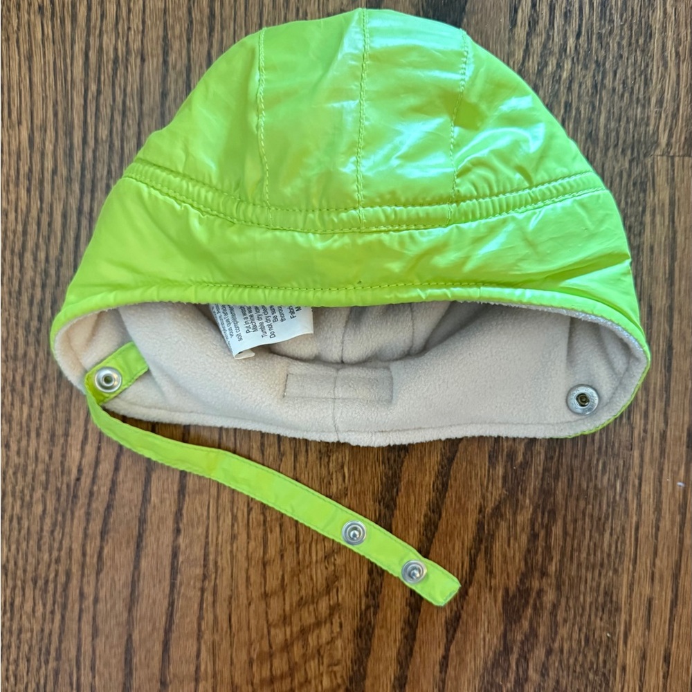 7 A.M. Enfant Vibrant Lime Green Baby Hat